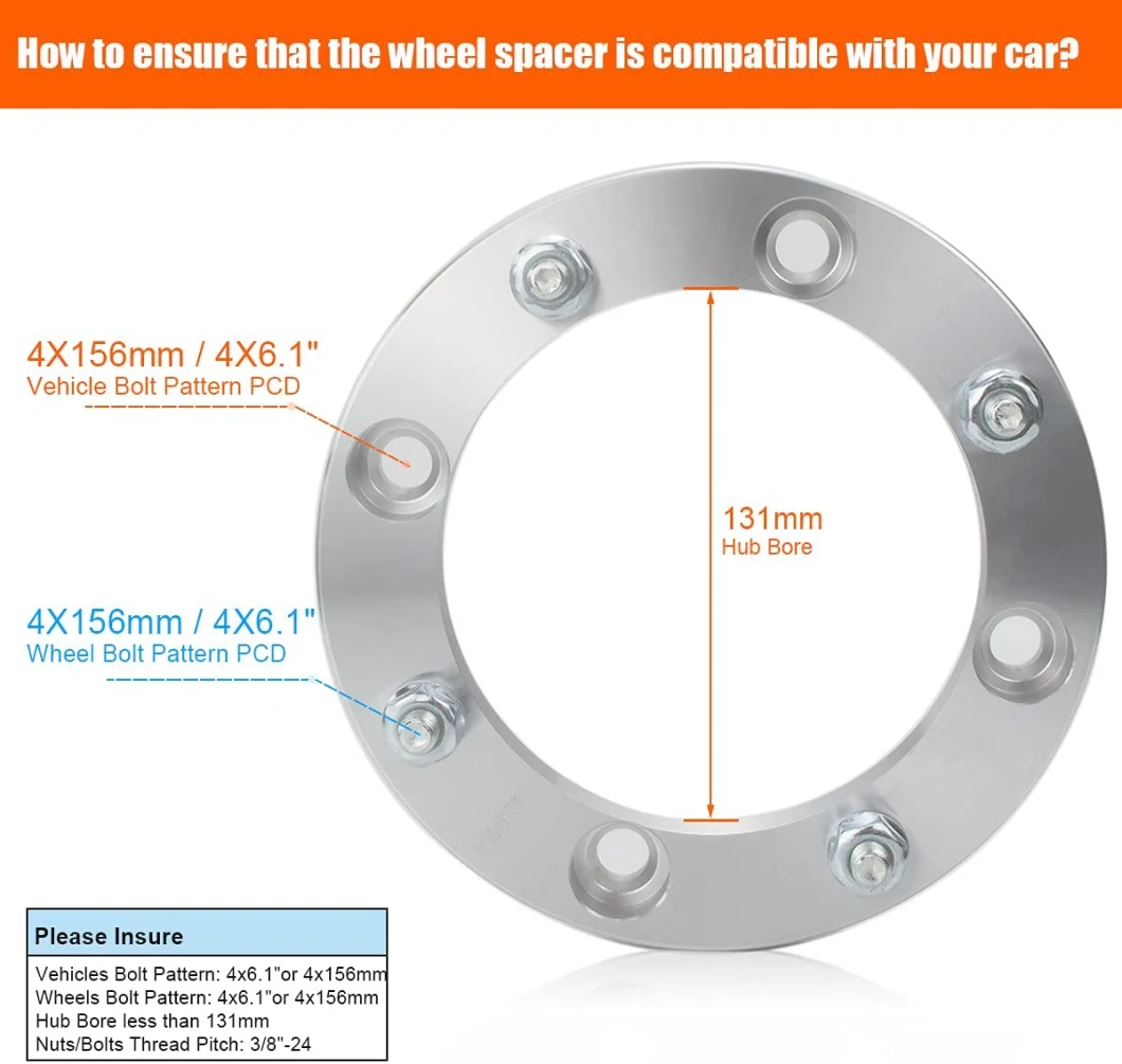 4X156 ATV Wheel Spacers 1.5