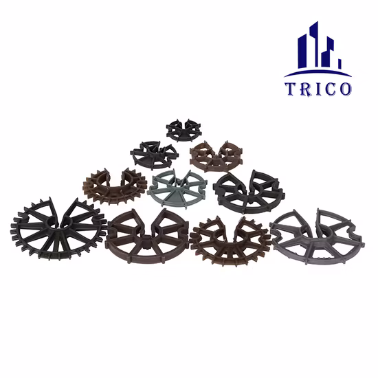 Distanziale di rinforzo ruota in plastica Derlin/Nylon/PU per cemento armato